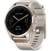 Смарт-часы Garmin Epix Pro Gen 2 Standard Edition 42 мм Soft Gold with Cream Heathered Nylon Band 010-02802-20